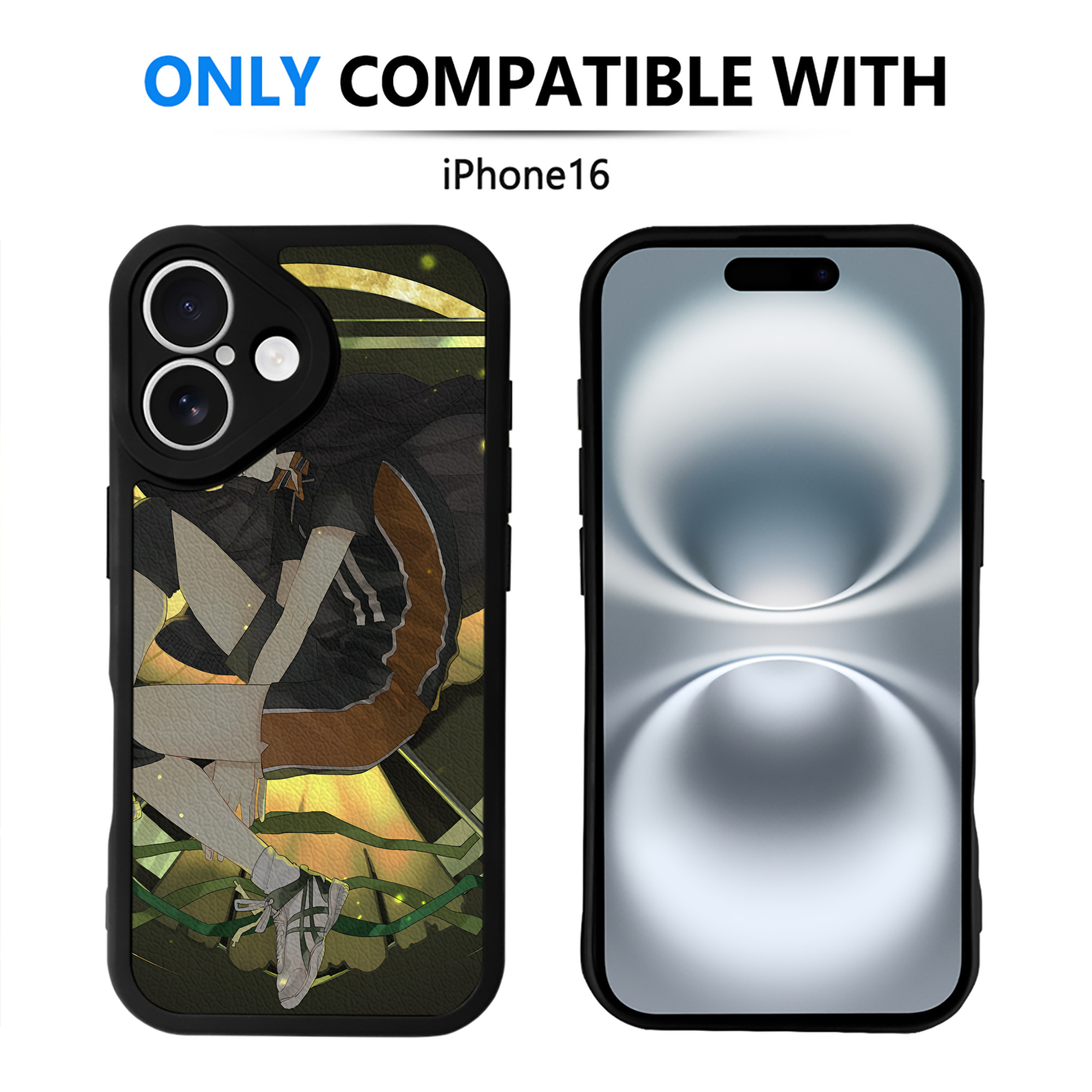 （画像用） ハイキュー!! Haikyu!! 【iPhone 16シリーズ対応】シリコンスマホケース（レザー調） 材質：シリコン